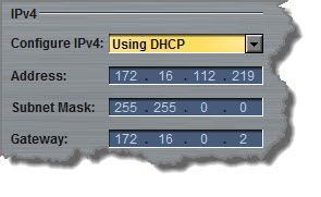 Configure Network - IPv4