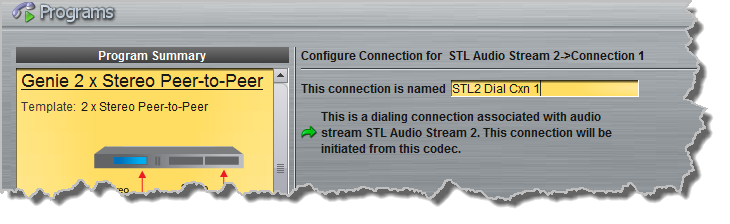 Programs panel - Distro 2 x stereo PtoP 11