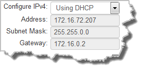 HTML Settings - IPv4 DHCP
