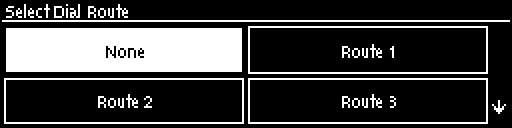 POTS - select Dial Route