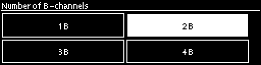 ISDN Dial Setup - select B channels