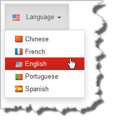 HTML Select Language