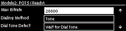 Modules - select Max Bitrate