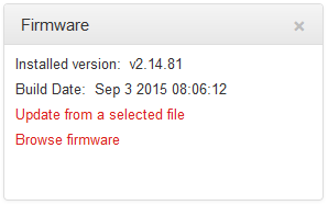 HTML Firmware - panel