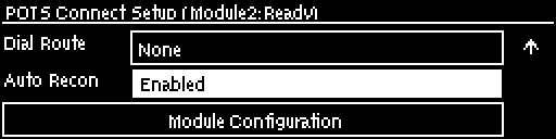 POTS - Auto Reconnect Enabled