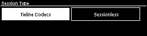 ISDN - select Session Type