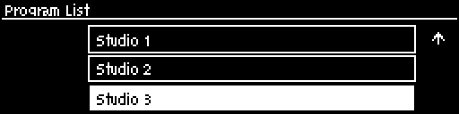 Program List-program higlighted
