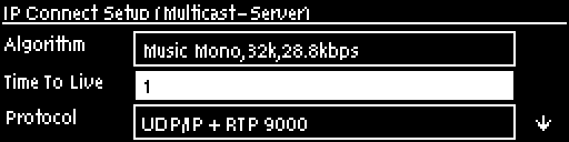 IP Connect Setup - Time to Live