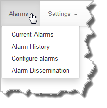 HTML Alarm - panel options