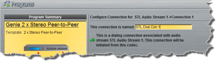 Programs panel - Distro 2 x stereo PtoP 3