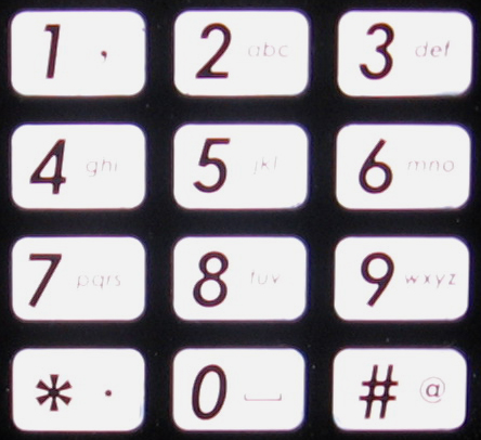number keypad