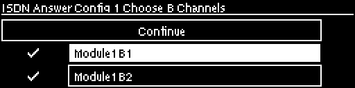 ISDN Answer Configs - Select B Channels