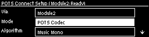 POTS - select POTS Codec
