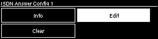 ISDN Answer Configs - Edit