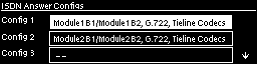 ISDN Answer Configs - Configs 1-3