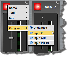 Inputs-Ganging