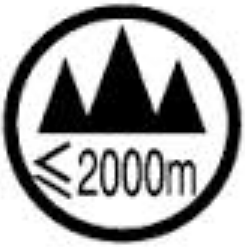 altitude not exceeding 2000m