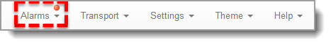 HTML-toolbar_with_alarm_symbol