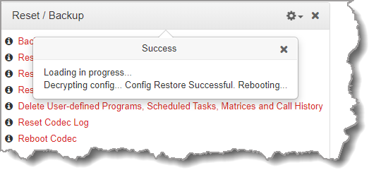 Reset-restore-progress