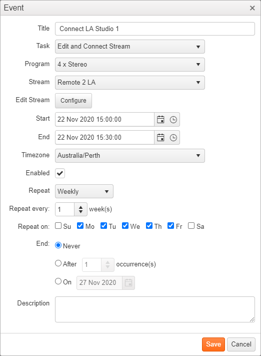 Scheduler-Event_configuration